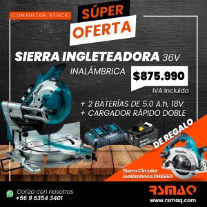 Sierra Ingleteadora 36V Inalámbrica - Imagen 1