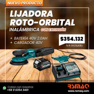 Lijadora Roto-Orbital Inalámbrica con Extensión - Imagen 1