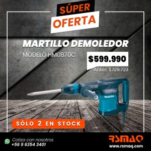 Martillo Demoledor - Modelo HM0870C - Imagen 1